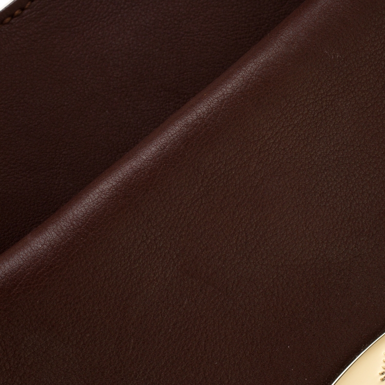 Pre Owned Mulberry Dark Brown Leather Willow Tote