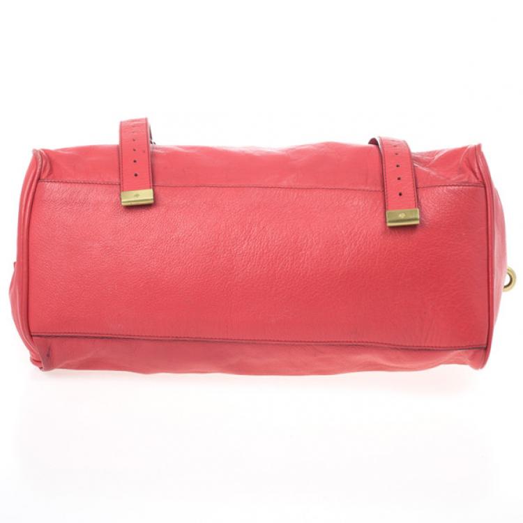 مملوكة مسبقًا Mulberry Pink Panel Alexa Leather Satchel