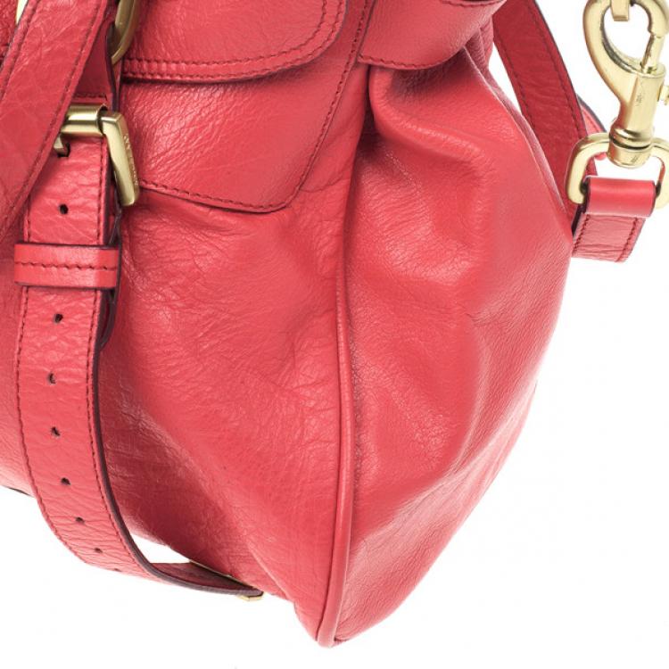 مملوكة مسبقًا Mulberry Pink Panel Alexa Leather Satchel