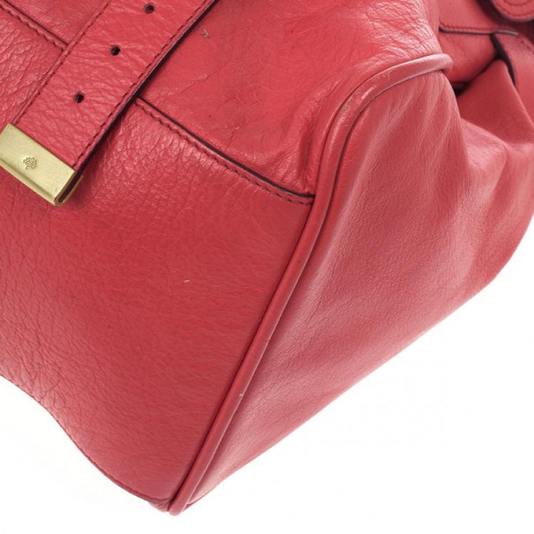مملوكة مسبقًا Mulberry Pink Panel Alexa Leather Satchel