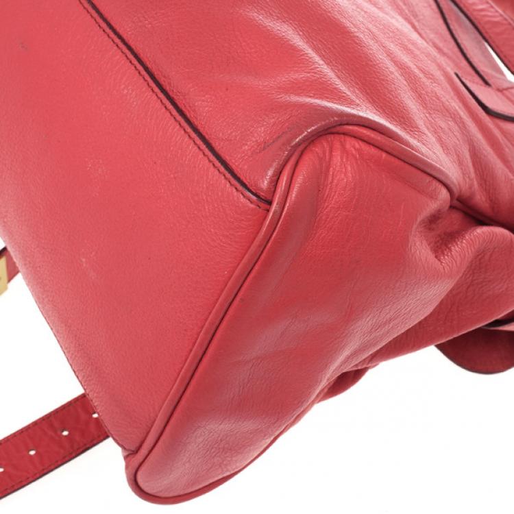 مملوكة مسبقًا Mulberry Pink Panel Alexa Leather Satchel