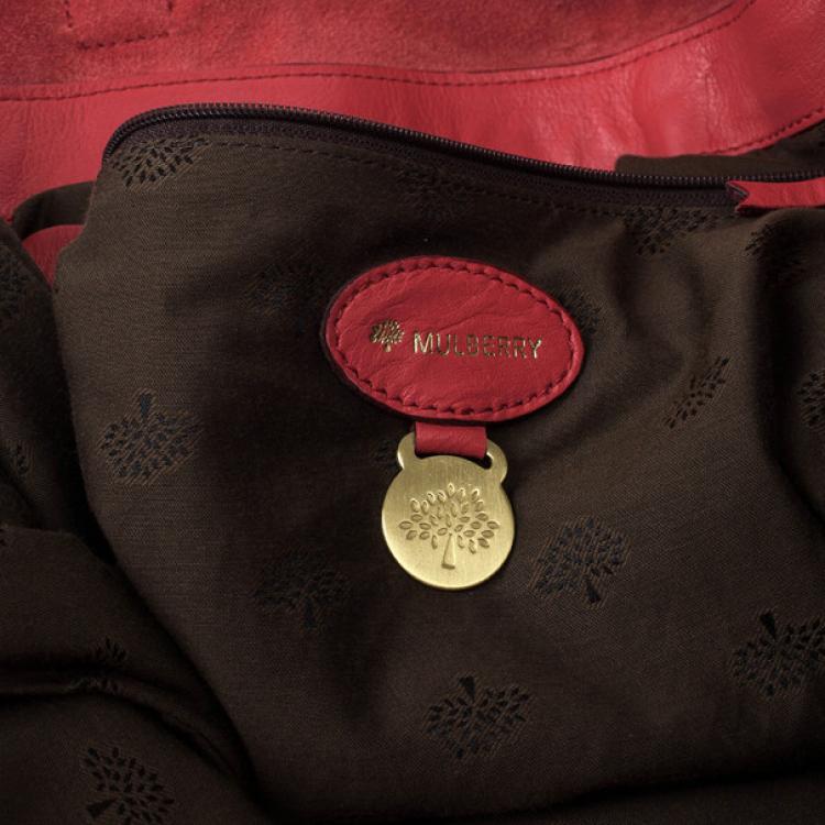 مملوكة مسبقًا Mulberry Pink Panel Alexa Leather Satchel