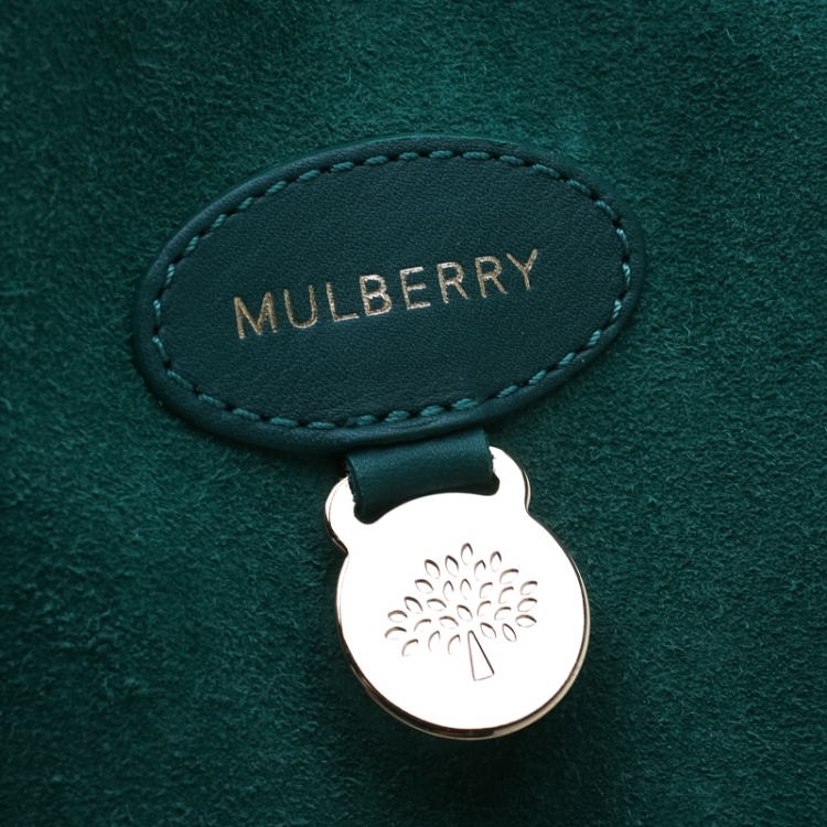 Pre Owned Mulberry Green Leather Bayswater Satchel