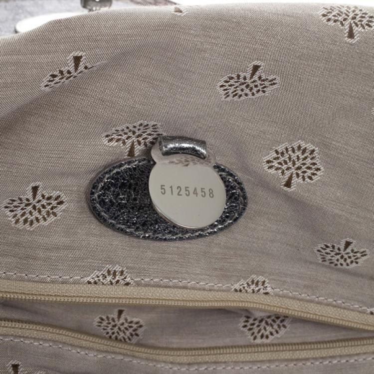 Pre Owned Mulberry Alexa Sparkle Tweed Leather Bag