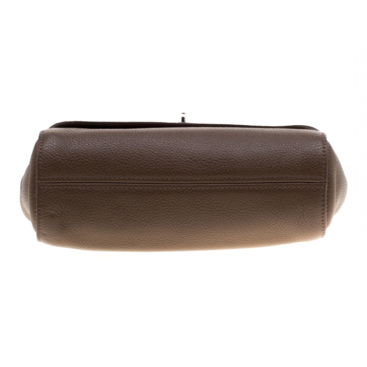 Pre Owned Mulberry Tan Leather Small Lily Shoulder Bag