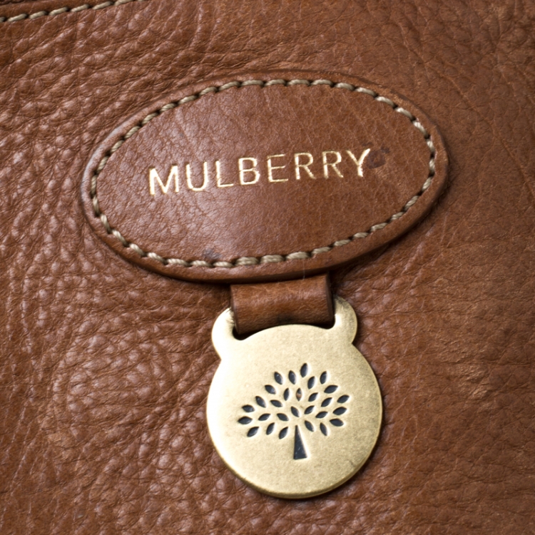 Pre Owned Mulberry Brown Bayswater Leather Tote 