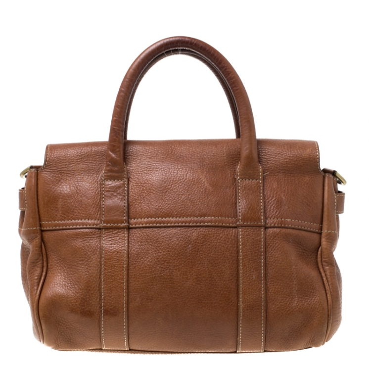 Pre Owned Mulberry Brown Bayswater Leather Tote 