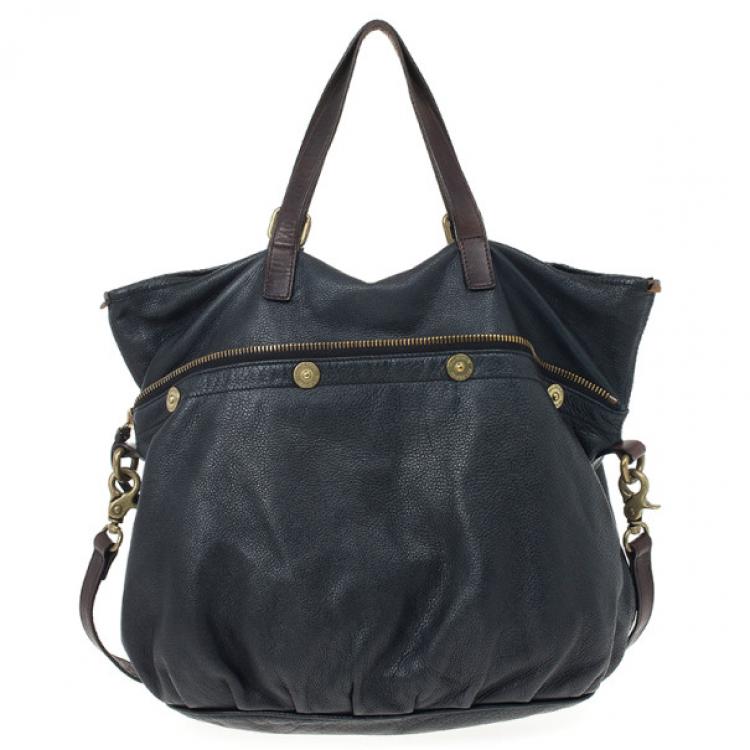 Pre Owned Mulberry Black Leather Mitzy Tote