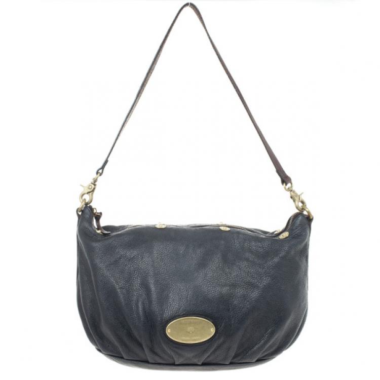 Pre Owned Mulberry Black Leather Mitzy Tote