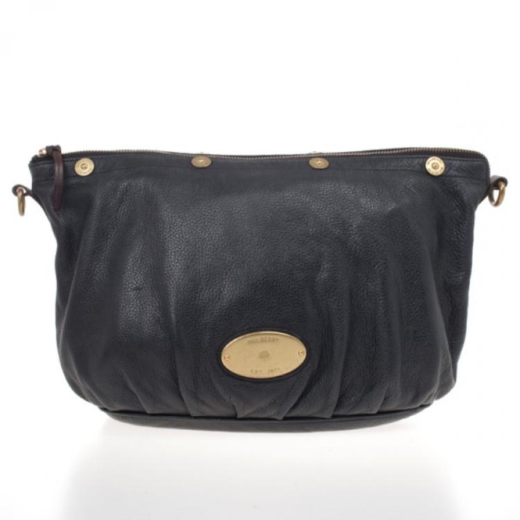 Pre Owned Mulberry Black Leather Mitzy Tote