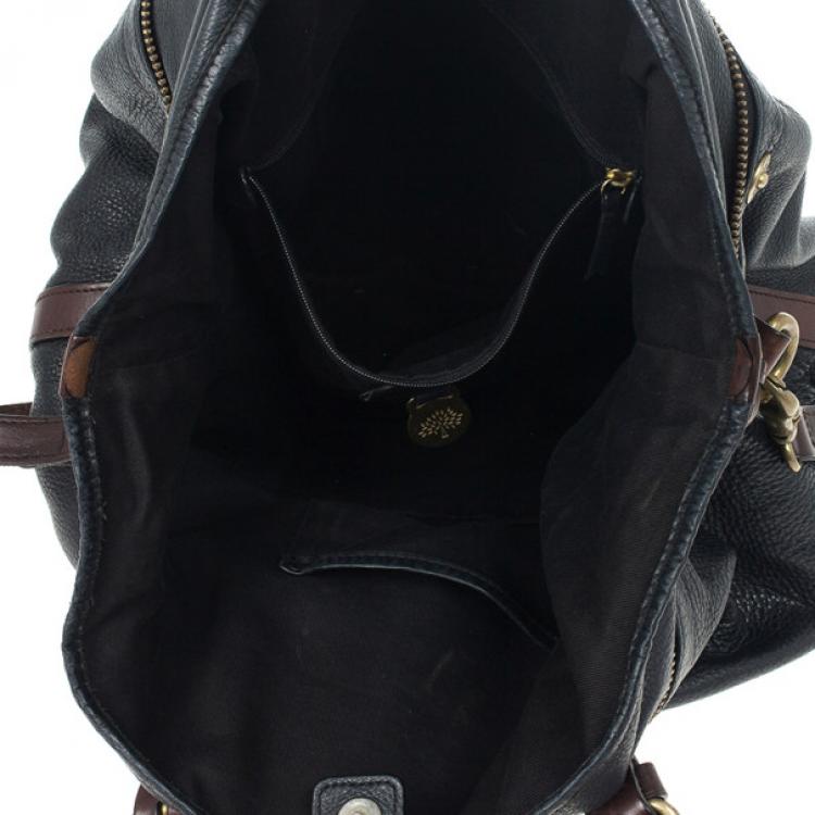Pre Owned Mulberry Black Leather Mitzy Tote