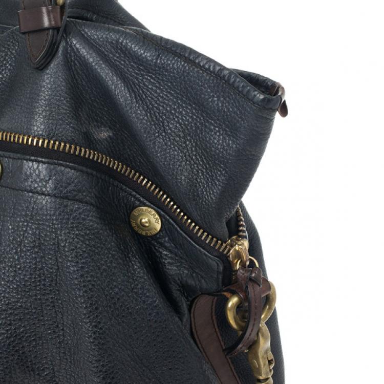 Pre Owned Mulberry Black Leather Mitzy Tote