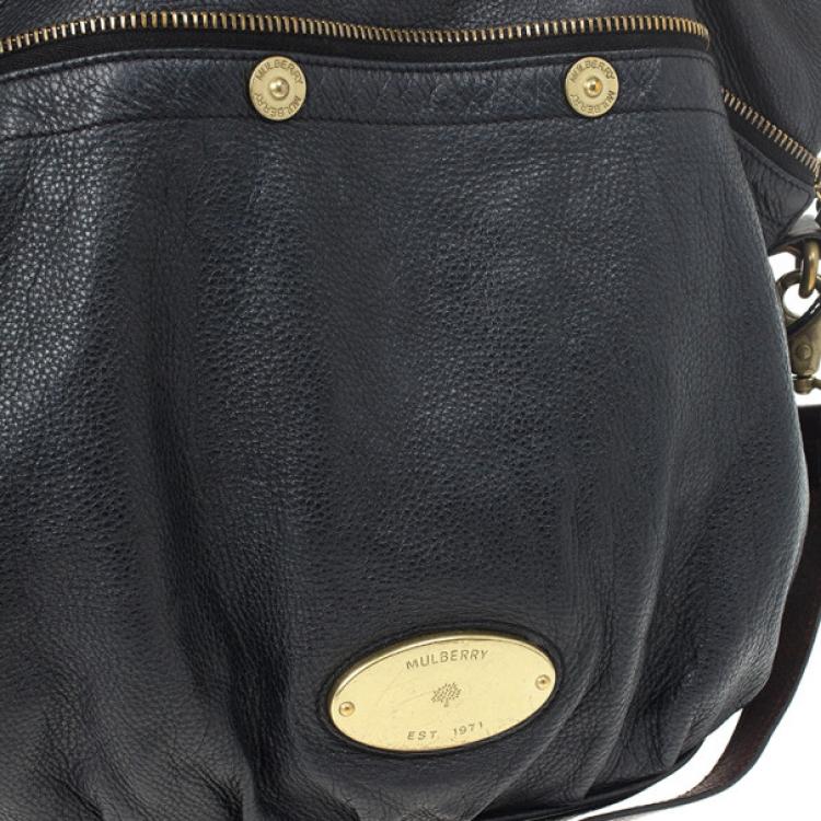 Pre Owned Mulberry Black Leather Mitzy Tote