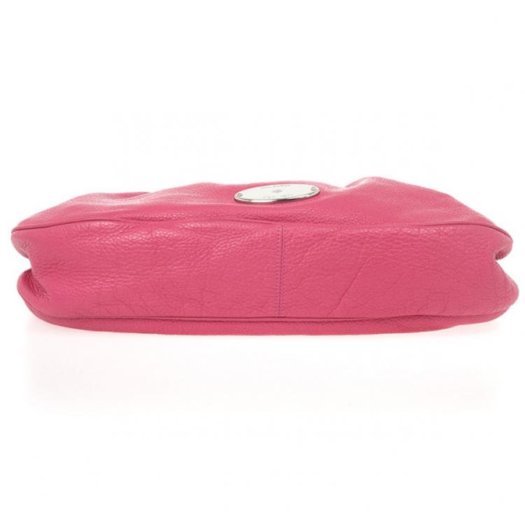 Pre Owned Mulberry Pink Leather Mitzy Hobo