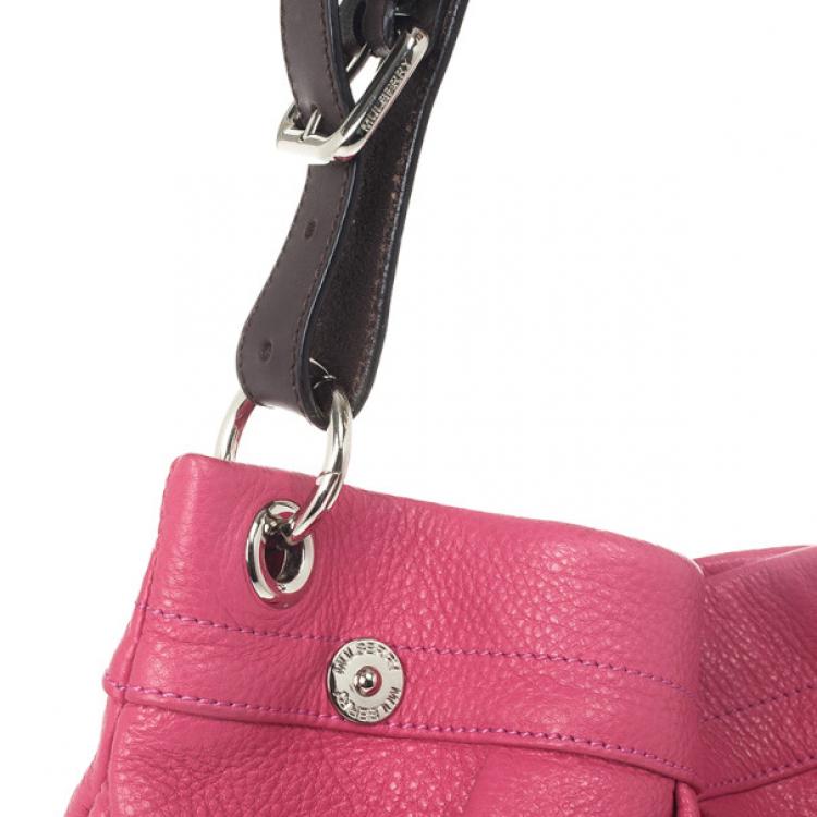 Pre Owned Mulberry Pink Leather Mitzy Hobo
