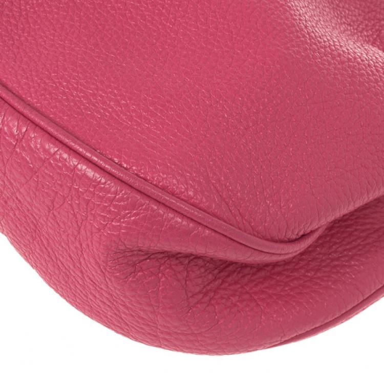 Pre Owned Mulberry Pink Leather Mitzy Hobo