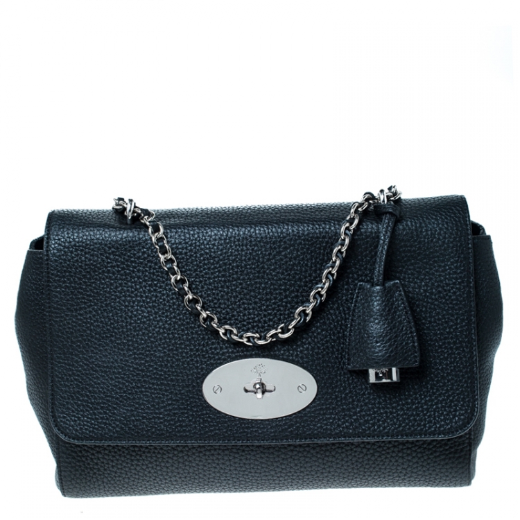 Pre Owned Mulberry Black Leather Lily Shoulder Bag