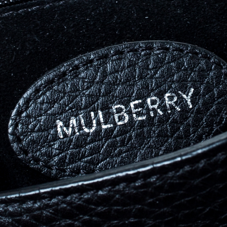 Pre Owned Mulberry Black Leather Lily Shoulder Bag