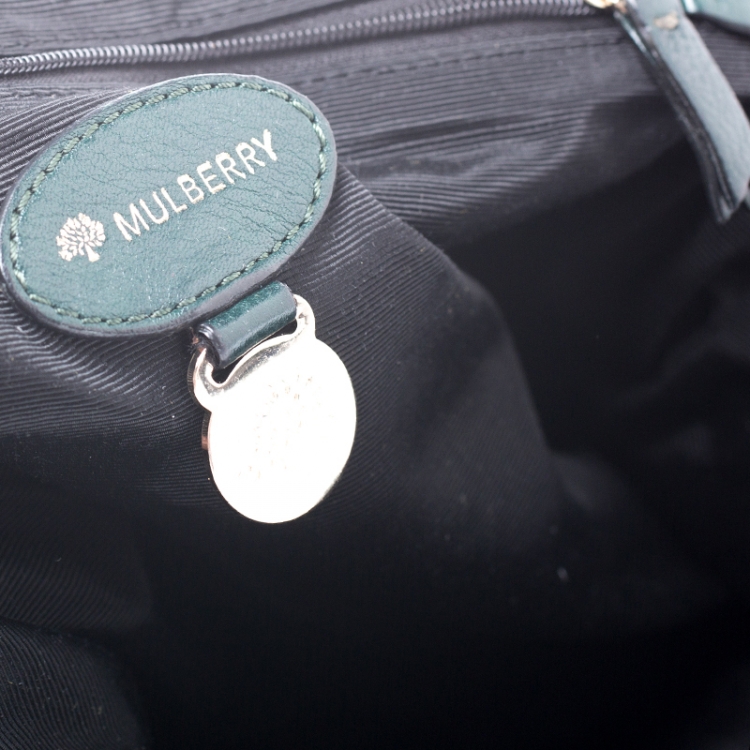 Pre Owned Mulberry Dark Green Leather Daria Hobo