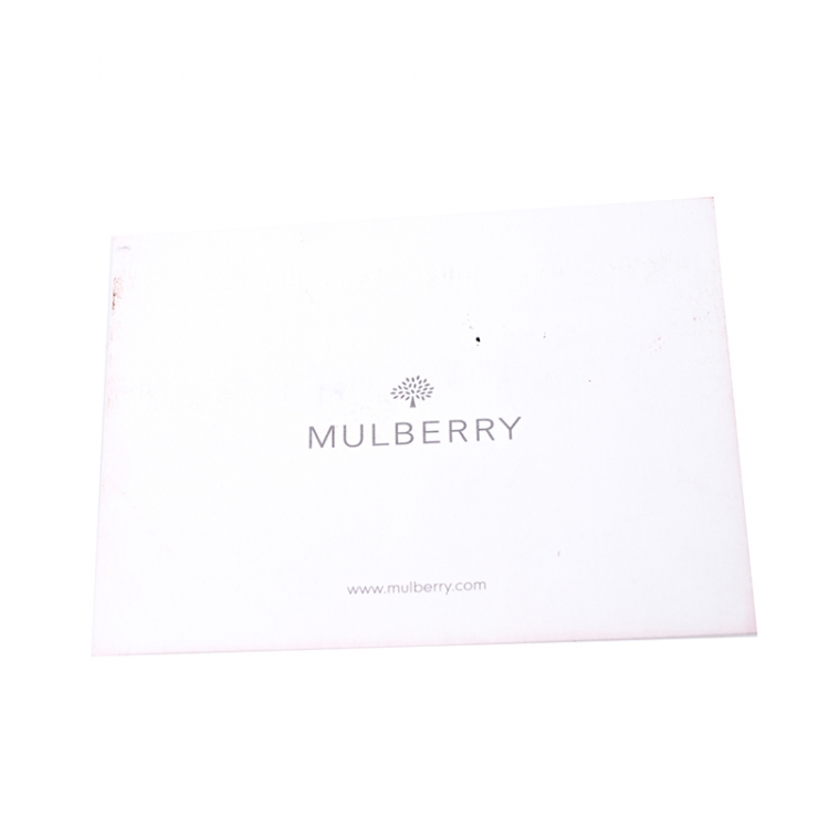 Pre Owned Mulberry Burgundy Leather Small Blenheim Tote