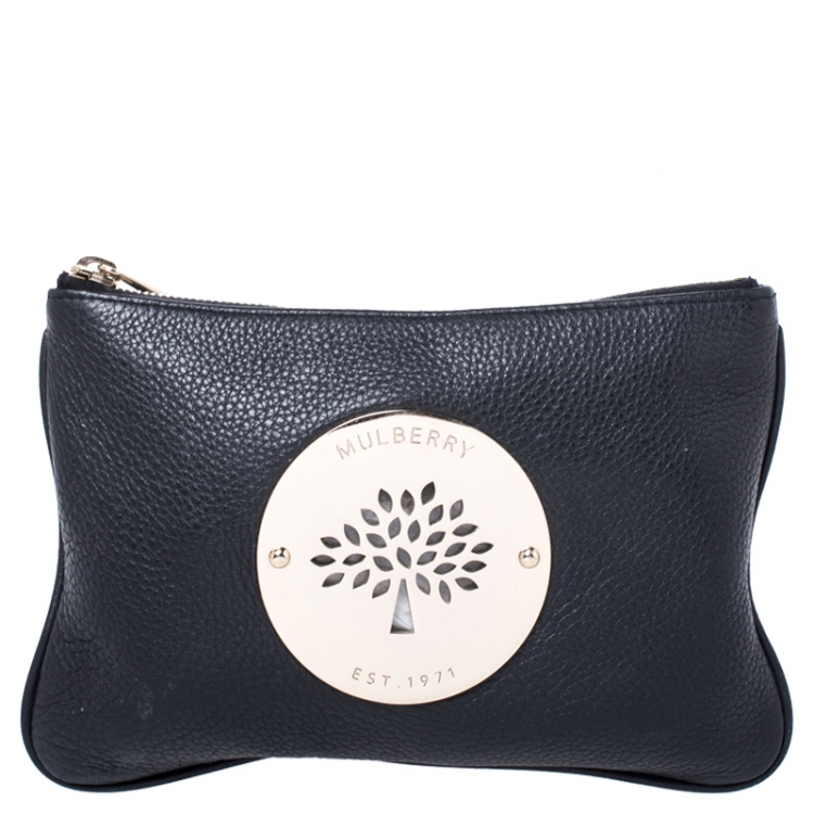 Mulberry Black/Brown Leather Toiletry Pouch Mulberry | TLC