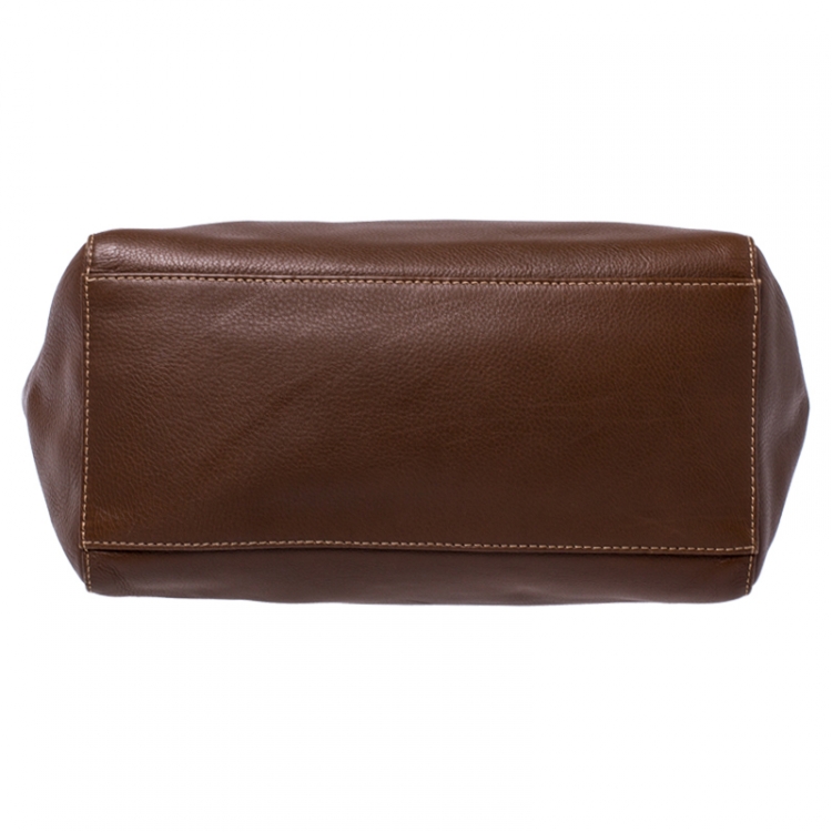 Pre Owned Mulberry Brown Leather Shopper Tote