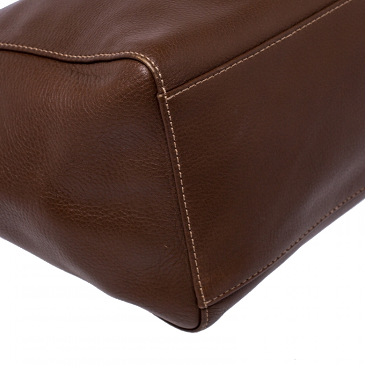Pre Owned Mulberry Brown Leather Shopper Tote