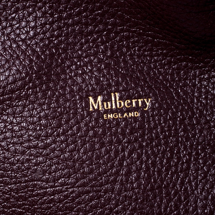 Pre Owned Mulberry Burgundy Leather Tyndale Shoulder Bag