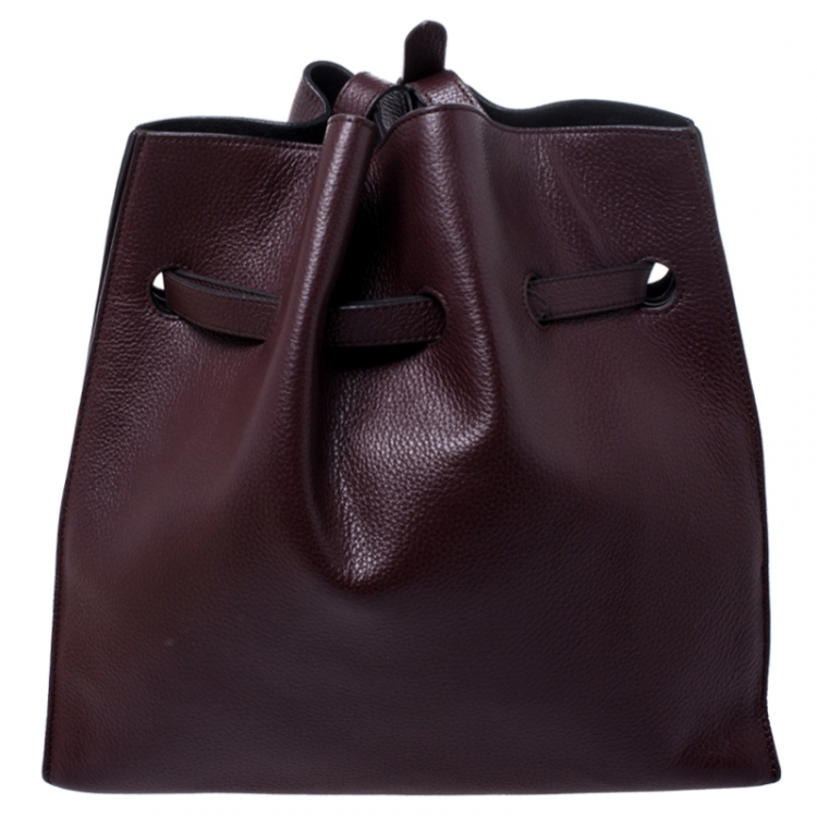 Pre Owned Mulberry Burgundy Leather Tyndale Shoulder Bag