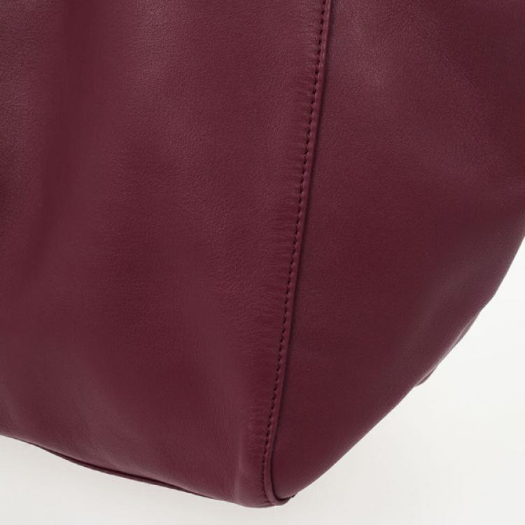 Pre Owned Mulberry Burgundy Medium Dorset Tote