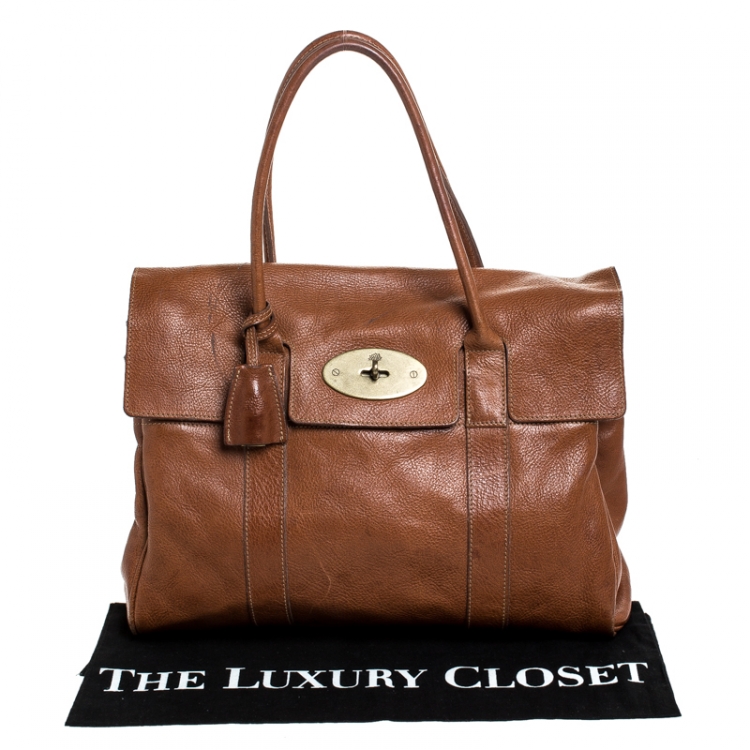 Pre Owned Mulberry Tan Leather Bayswater Satchel