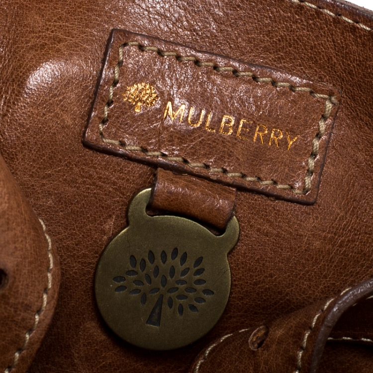 Pre Owned Mulberry Tan Leather Bayswater Satchel