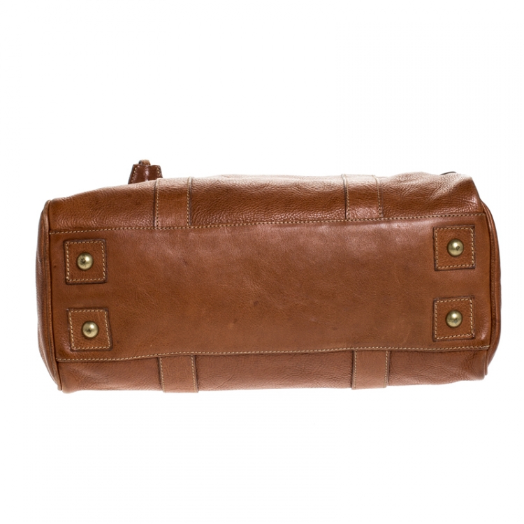 Pre Owned Mulberry Tan Leather Bayswater Satchel