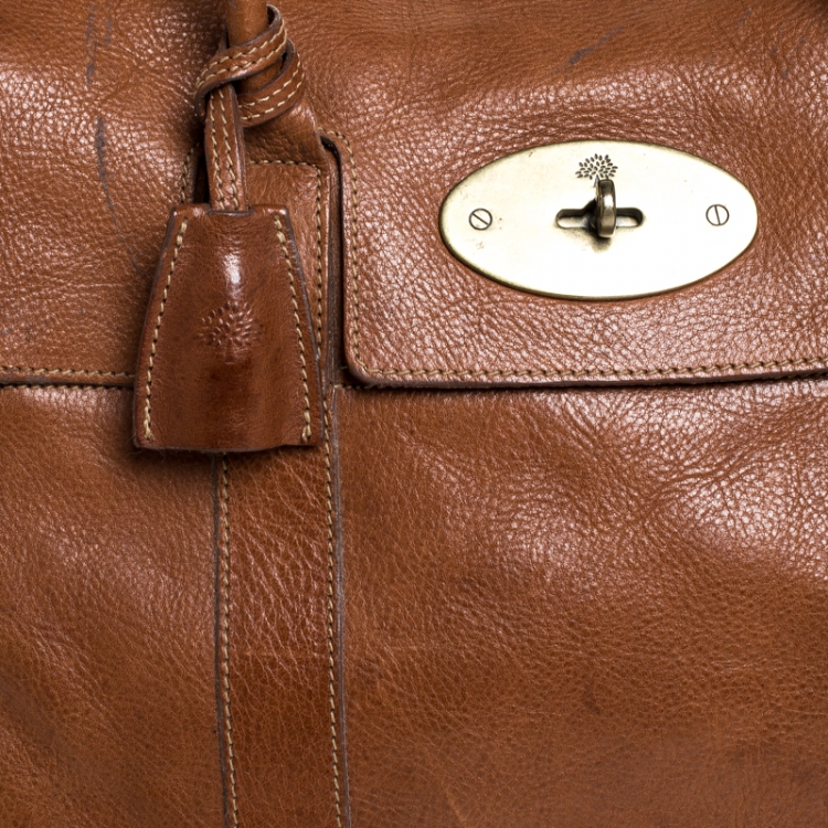 Pre Owned Mulberry Tan Leather Bayswater Satchel