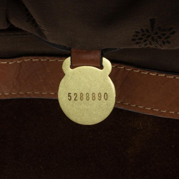 Pre Owned Mulberry Canary Brown Calfskin Alexa Bag