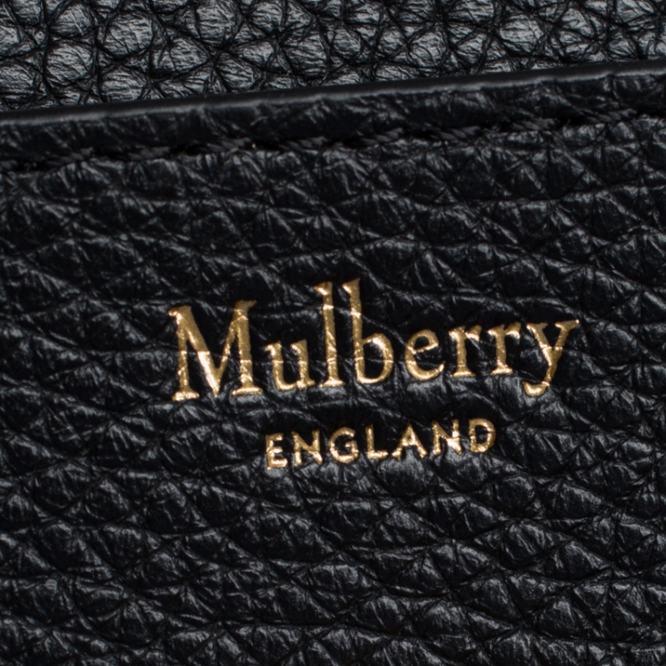 Pre Owned Mulberry Black Leather Darley Continental Wallet