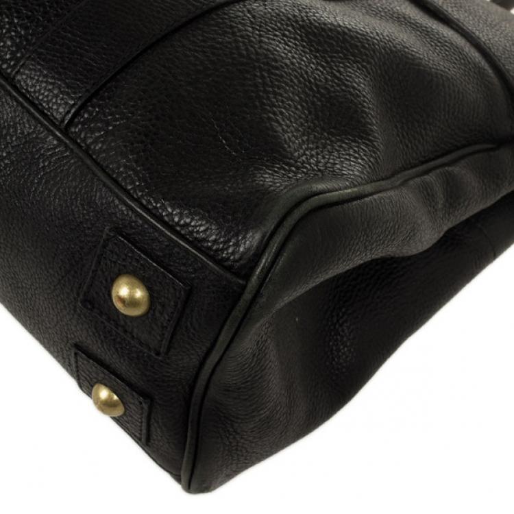 Pre Owned Mulberry Black Leather Bayswater Tote