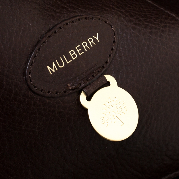 مملوكة مسبقًا Mulberry Dark Brown Leather Bayswater Satchel