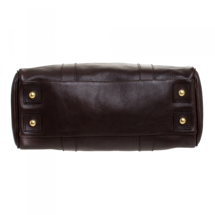 مملوكة مسبقًا Mulberry Dark Brown Leather Bayswater Satchel