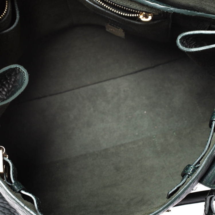 مملوكة مسبقًا Mulberry Pheasant Green Grained Leather Bayswater Satchel