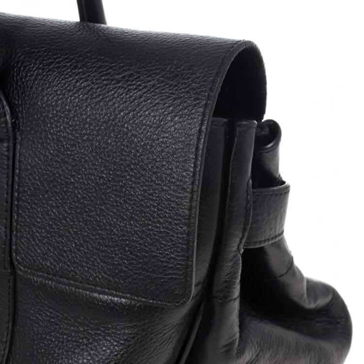 Pre Owned Mulberry Black Leather Bayswater Tote