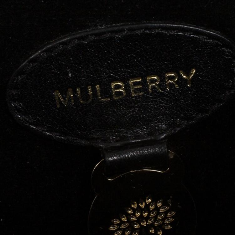 Pre Owned Mulberry Black Leather Bayswater Tote