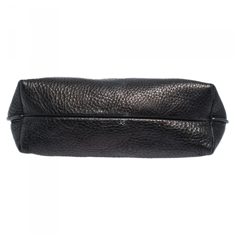 Pre Owned Mulberry Black Leather Pouch 