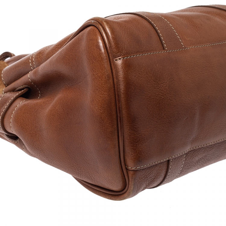 Pre Owned Mulberry Brown Leather Small Bayswater Satchel