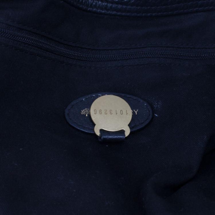 Pre Owned Mulberry Black Textured Leather Crossbody