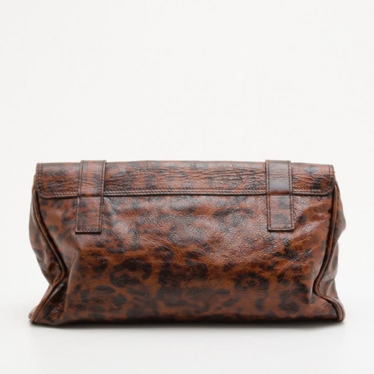 Pre Owned Mulberry Leopard Alexa Clutch