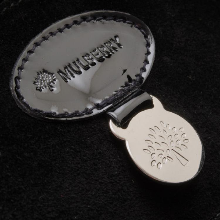 Pre Owned Mulberry Black Patent Bayswater