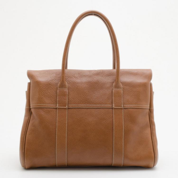 Pre Owned Mulberry Brown Leather Bayswater Tote
