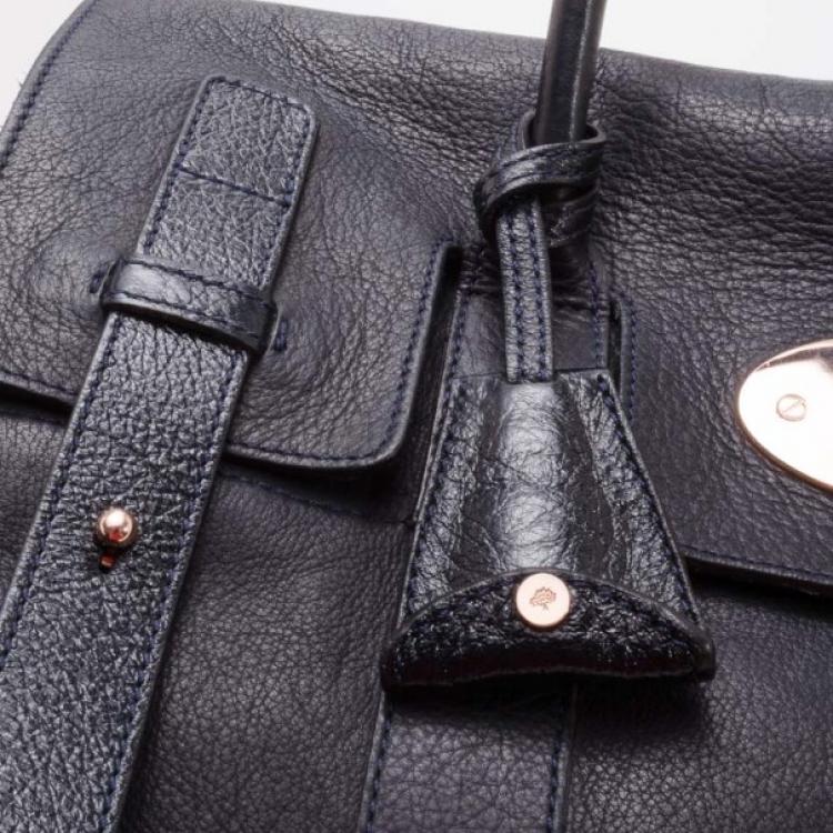 مملوكة مسبقًا Mulberry Black Heritage Baywater with Rose Gold Hardware