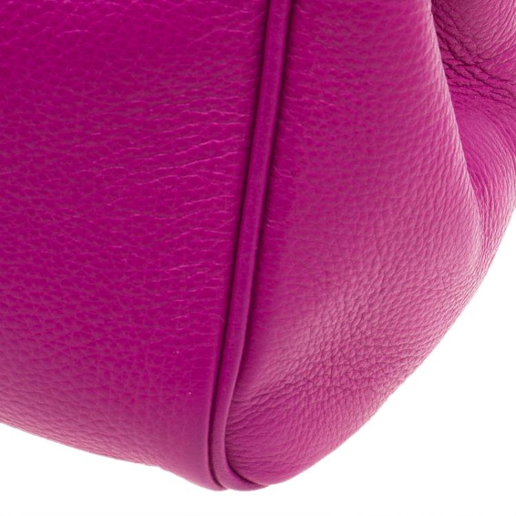 Pre Owned Mulberry Pink Pebbled Leather Bayswater Satchel